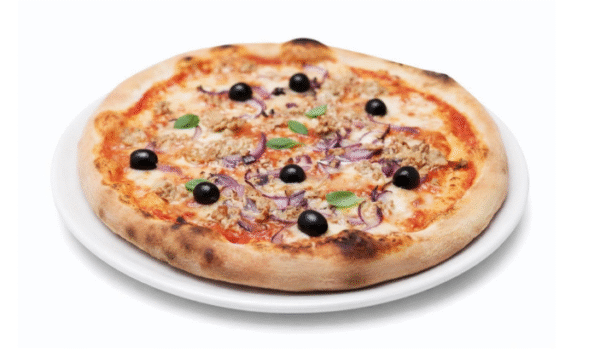 Pizza tonno e cipolla (tun og løg)