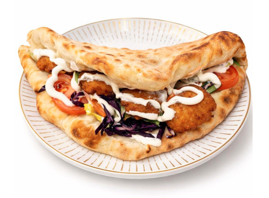 Falafel Pizza Sandwich